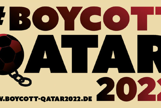 Initiative #BoycottQatar2022 Broschüre